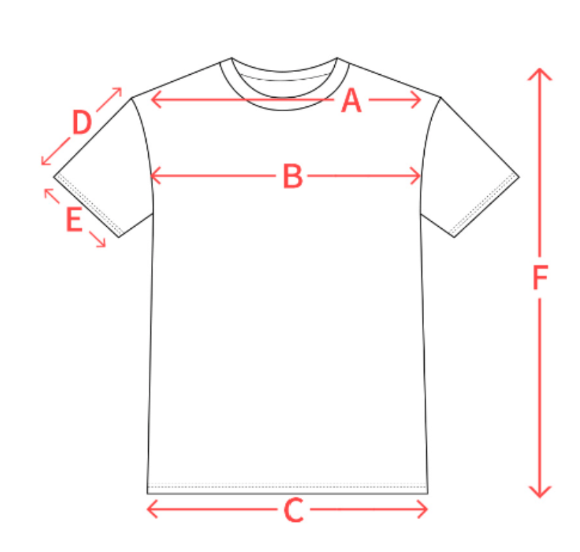 T-shirt Dynamic coupe oversize size chart