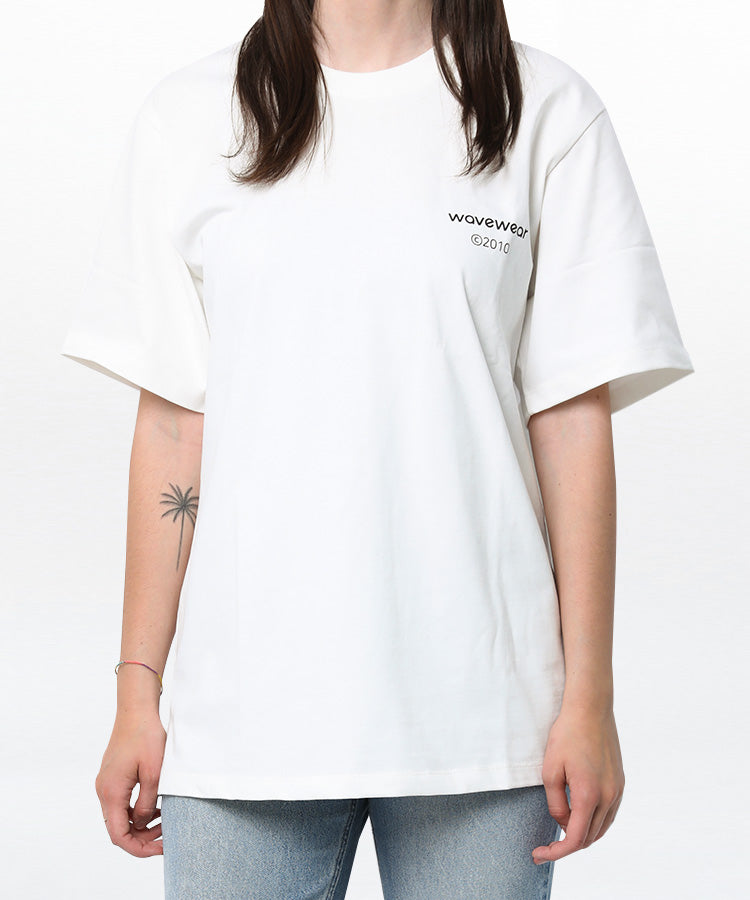 WaveWear white comfortable sports tee for men with short sleeves and minimal logo design