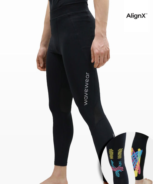 WaveWear men's compression leggings for athletes with innovative design for enhanced performance