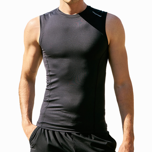 WaveWear R10 Compression Sleeveless Shirt with Waist Taping Support
