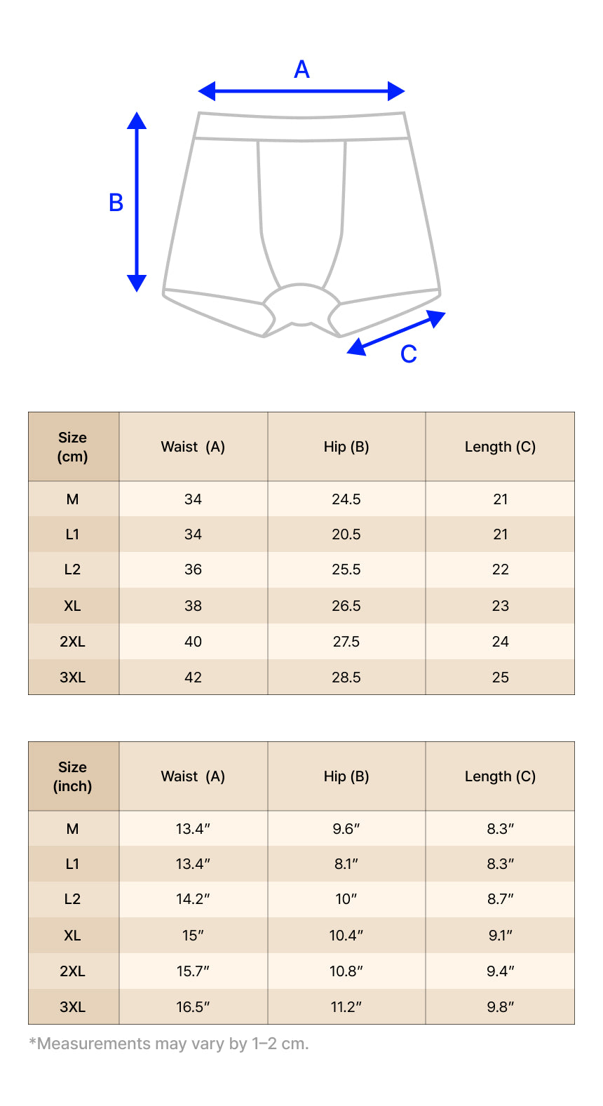 Size guide