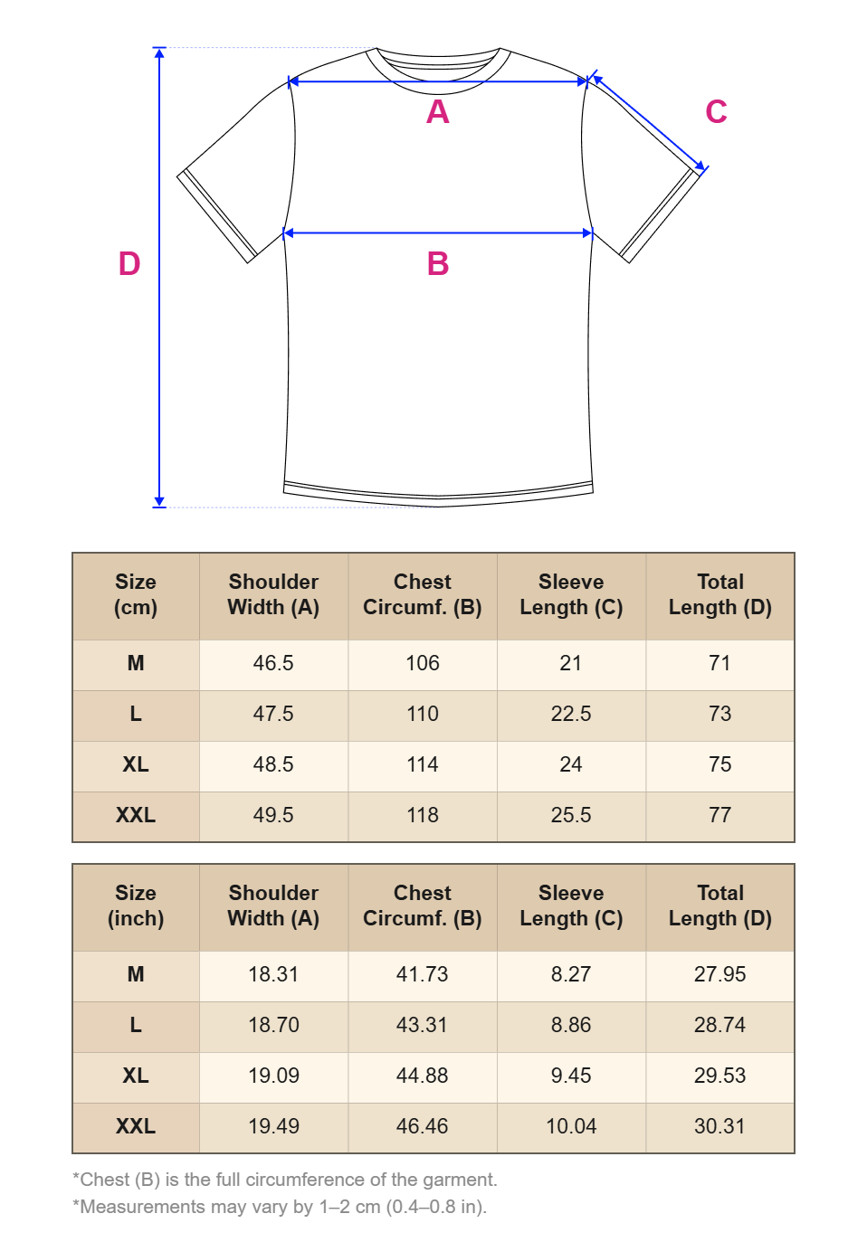 Size guide