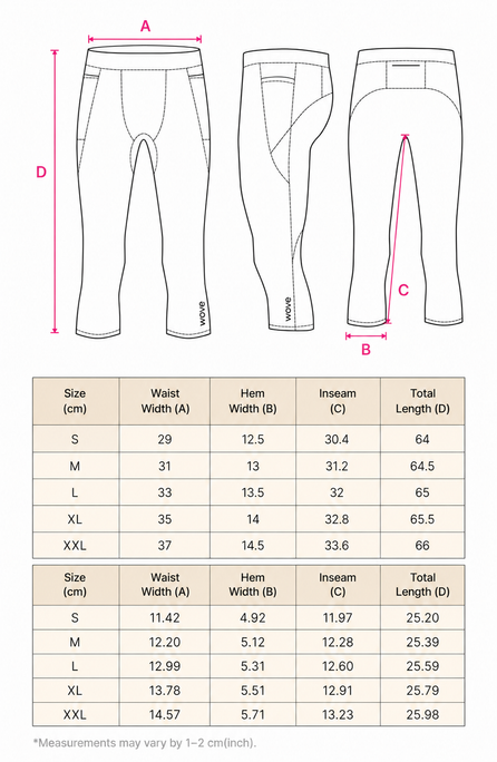 3/4 Capri Compression Leggings CL20 - Knee & Hamstring Kinesiology Support - Men