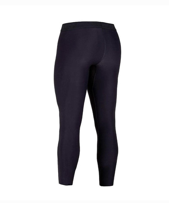 WaveWear black kinesiology tape leggings for men designed for support and flexibility
