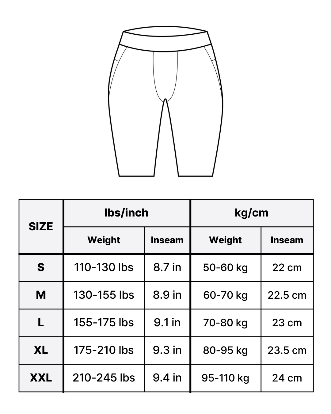 Endurance Kinesiology Compression Shorts SL20