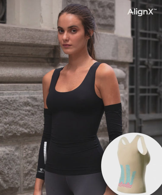 Shapewear Rückenstütze Kinesiologie Gepolstert N10