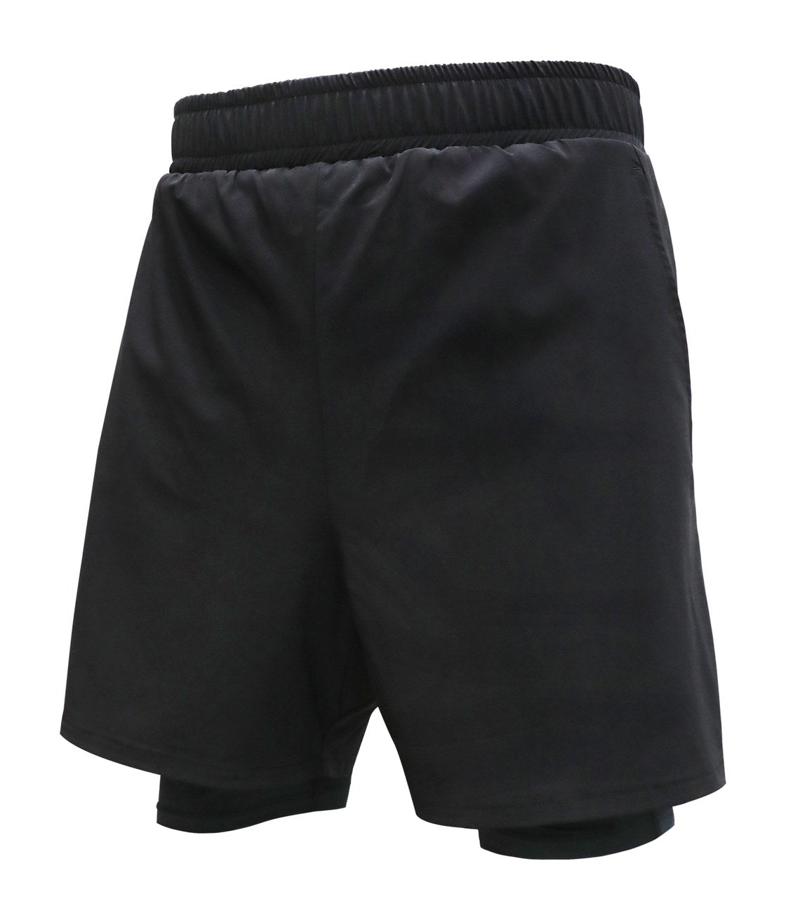 Front view of the 2-in-1 running shorts