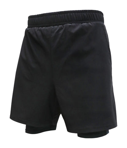 Front view of the 2-in-1 running shorts