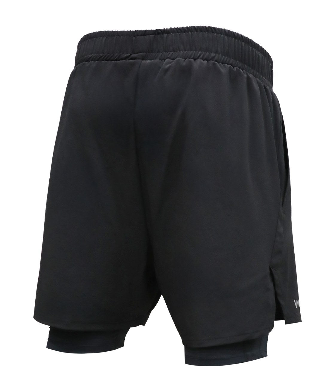 Back view of the 2-in-1 running shorts