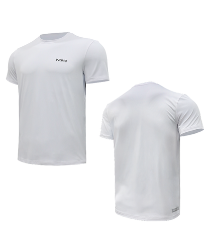 White FROST Cooling T-Shirt flat lay, front and back