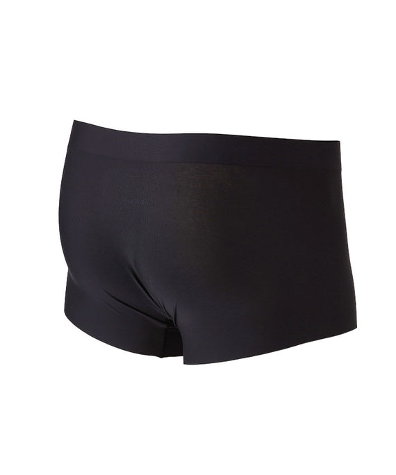 WaveWear black comfortable athletic boxer briefs with smooth fabric and snug fit for active wear